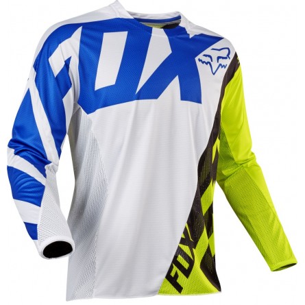 Fox | MX17 Jeugd 360 Creo Cross-Shirt Wit/ Geel